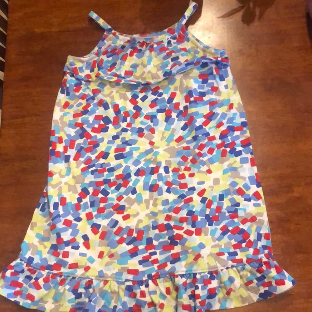 EUC Hanna Andersson Firework Print Dress - Great for 4th of July!